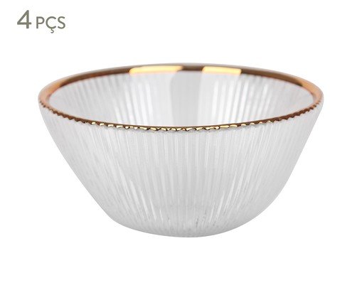 Jogo de Bowls Simple Round Dourada Rosê, Rosé | WestwingNow