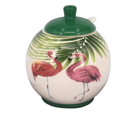 Pote Decorativo com Tampa Flamingo | Westwing