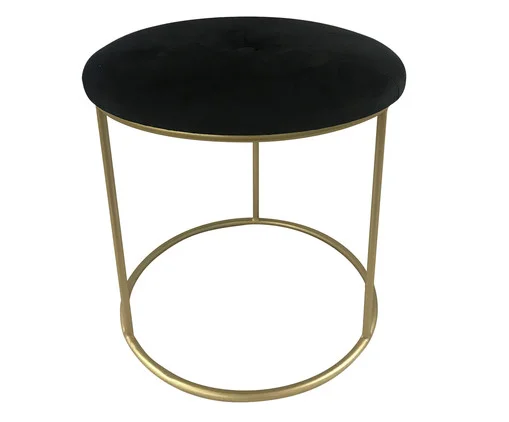 Pufe em Veludo Alex Preto, Preto | WestwingNow