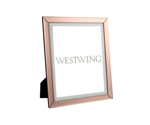 Porta Retrato Henry Maior Acobreado, Marrom | WestwingNow