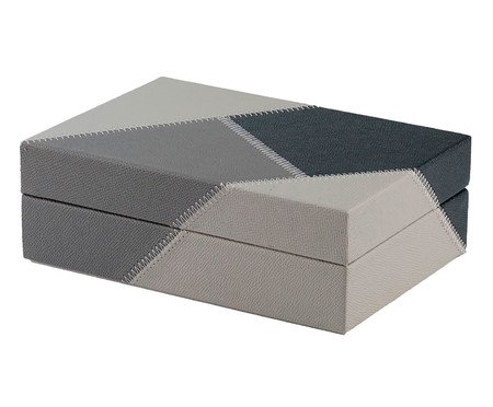 Caixa Decorativa Diggory Preto e Cinza | Westwing