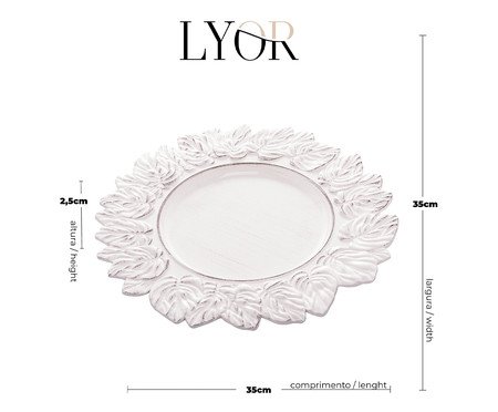 Sousplat Diana - Branco | Westwing