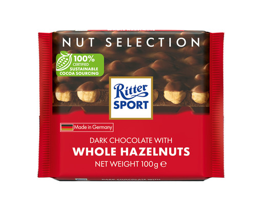 Chocolate Dark Hazelnuts Ritter Sport - 100G, Colorido | WestwingNow