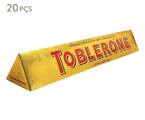 Chocolate Ao Leite Gold Toblerone 100G - Display com 20 Unidades, Colorido | WestwingNow