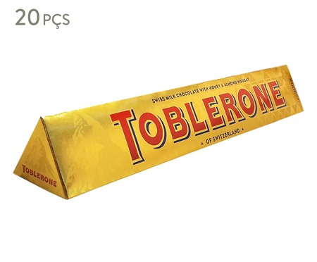 Chocolate Ao Leite Gold Toblerone 100G - Display com 20 Unidades