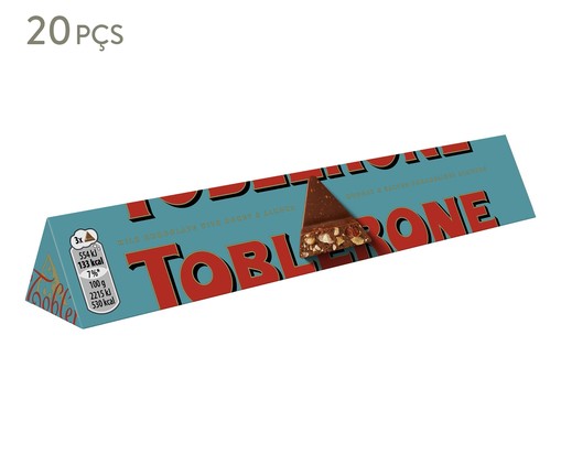 Chocolate Crunchy Almonds Toblerone 100G - Display com 20 Unidades, Colorido | WestwingNow