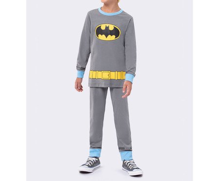 Pijama Manga Longa Slimfit Batman Grafite | Westwing