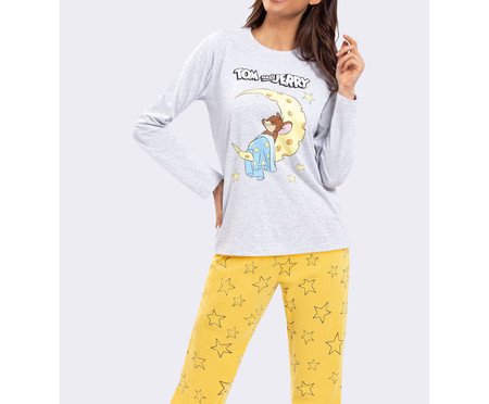 Pijama Manga Longa Tom And Jerry Bons Sonhos | Westwing