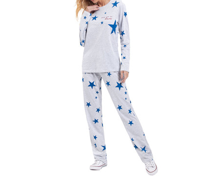 Pijama Manga Longa Shine Like A Star