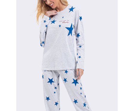 Pijama Manga Longa Shine Like A Star | Westwing