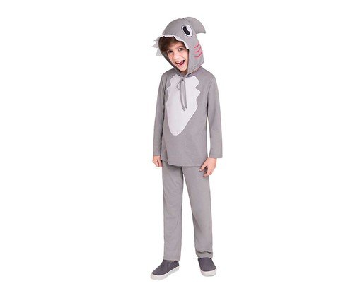 Pijama Manga Longa Tubarão Cinza, Colorido | WestwingNow