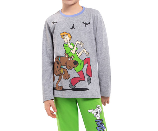 Pijama Manga Longa Masculino Infantil Scooby-Doo Mystery Mescla, Colorido | WestwingNow