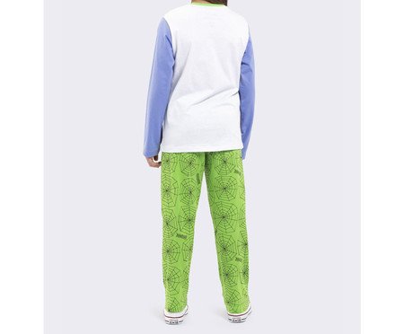Pijama Manga Longa Infantil Scooby-Doo Spiders Branco | Westwing