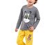 Pijama Manga Longa Infantil Masculino Tom, What?! Cinza, Colorido | WestwingNow