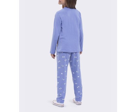 Pijama Manga Longa Infantil Scooby-Doo Mystery Azul | Westwing