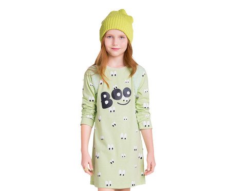 Camisola Manga Longa Infantil Boo Verde | Westwing