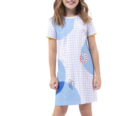 Camisola Manga Curta Infantil Miami Beach Branco | WestwingNow