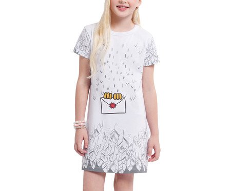 Camisola Manga Curta com Tapa Olho Edwiges Branco | Westwing