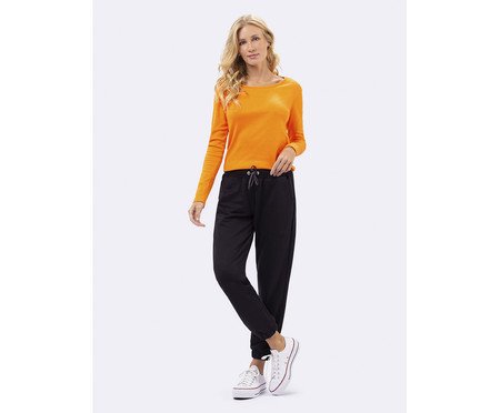 Blusa Manga Longa Feminina Laranja | Westwing