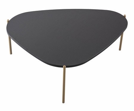 Mesa de Centro Orgânica Nero e Dourado | Westwing