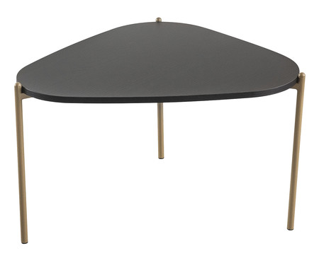 Mesa de Centro Orgânica Nero e Dourado | Westwing