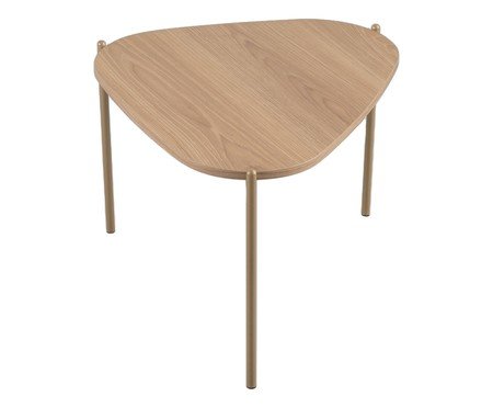 Mesa de Centro Orgânica Hanover e Dourado | Westwing