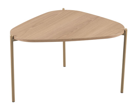 Mesa de Centro Orgânica Hanover e Dourado