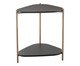 Mesa Lateral Com Prateleira Orgânica Nero e Dourado, multicolor | WestwingNow