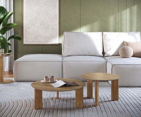 Mesa de Centro Orgânica Chanfrada Hanover | Westwing