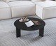 Mesa de Centro Orgânica Chanfrada Nero e Preto, multicolor | WestwingNow