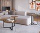 Mesa de Centro Três Tampos Chanfrada Orgânica Hanover e Preto, multicolor | WestwingNow