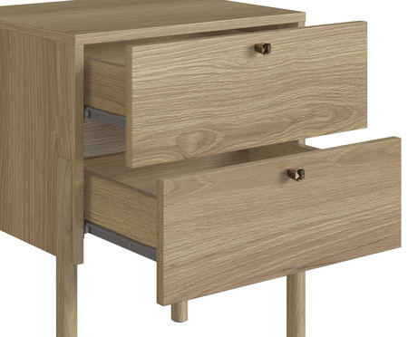 Mesa de Cabeceira 2 Gavetas Oslo Hanover | WestwingNow