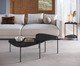 Mesa Lateral Com Prateleira Orgânica Nero e Preto, multicolor | WestwingNow
