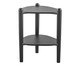Mesa Lateral Com Prateleira Orgânica Nero e Preto, multicolor | WestwingNow