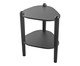 Mesa Lateral Com Prateleira Orgânica Nero e Preto, multicolor | WestwingNow