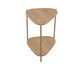Mesa Lateral Com Prateleira Orgânica Hanover e Dourado, multicolor | WestwingNow