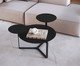 Mesa de Centro Três Tampos Chanfrada Orgânica Nero e Preto, multicolor | WestwingNow
