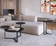 Mesa de Centro Três Tampos Chanfrada Orgânica Nero e Preto, multicolor | WestwingNow