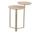 Mesa de Centro Dois Tampos Chanfrada Orgânica Hanover e Dourado, multicolor | WestwingNow