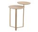 Mesa de Centro Dois Tampos Chanfrada Orgânica Hanover e Dourado, multicolor | WestwingNow