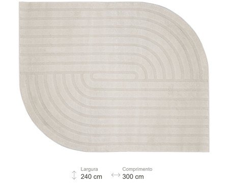 Tapete Orgânico Bérgamo - Off white | Westwing