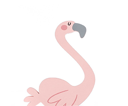 Enfeite Prateleira Flamingo - Rosa