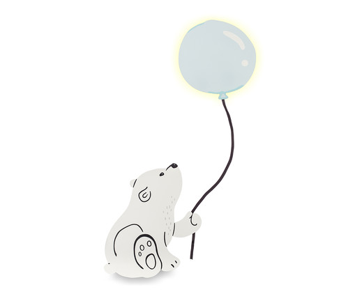 Luminária Parede Urso Polar Polly - Preto, Preto,Branco | WestwingNow