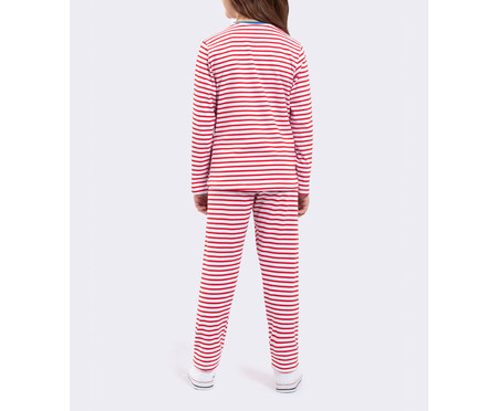 Pijama Manga Longa Infantil Bear Hug Branca | WestwingNow