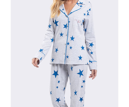 Pijama Manga Longa Aberto Americano Shine Like A Star | WestwingNow