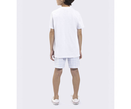 Pijama Manga Curta Masculino Infantil Need More Sleep Branco | WestwingNow