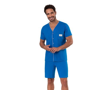 Pijama Manga Curta Masculino Americano Sky | Westwing