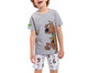 Pijama Manga Curta Infantil Masculino Scooby-Doo Cinza, Colorido | WestwingNow