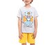 Pijama Manga Curta Infantil Masculino Scooby-Doo Cinza, Colorido | WestwingNow