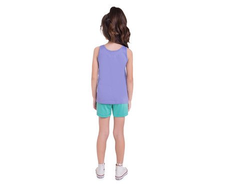 Pijama de Regata Infantil Fly To The Moon Roxo | Westwing